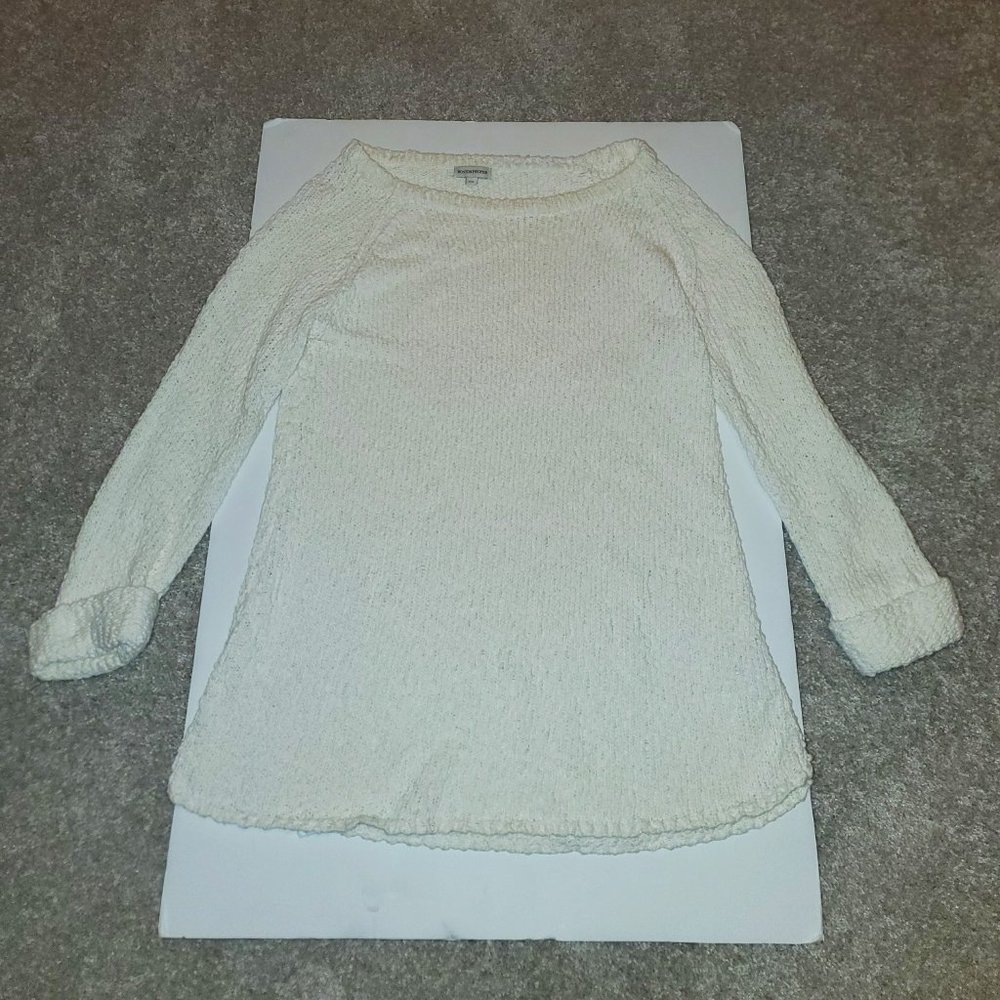 BOSTON PROPER Sweater Sz XS White long Sleeve